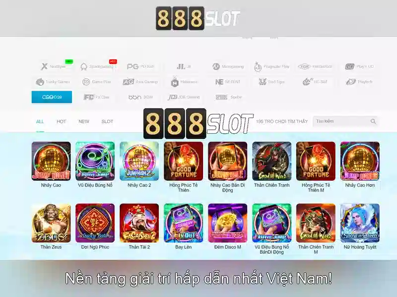 888slot: Nền tảng chơi slot trực tuyến hiện đại